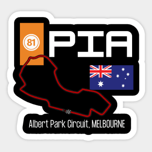 Oscar Piastri, Melbourne GP, formula 1, f1, mclaren Sticker